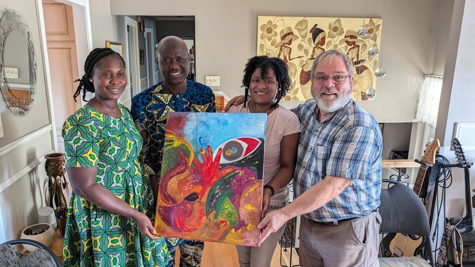 Remise officielle d'un tableau de reconnaissance à MS Bénin